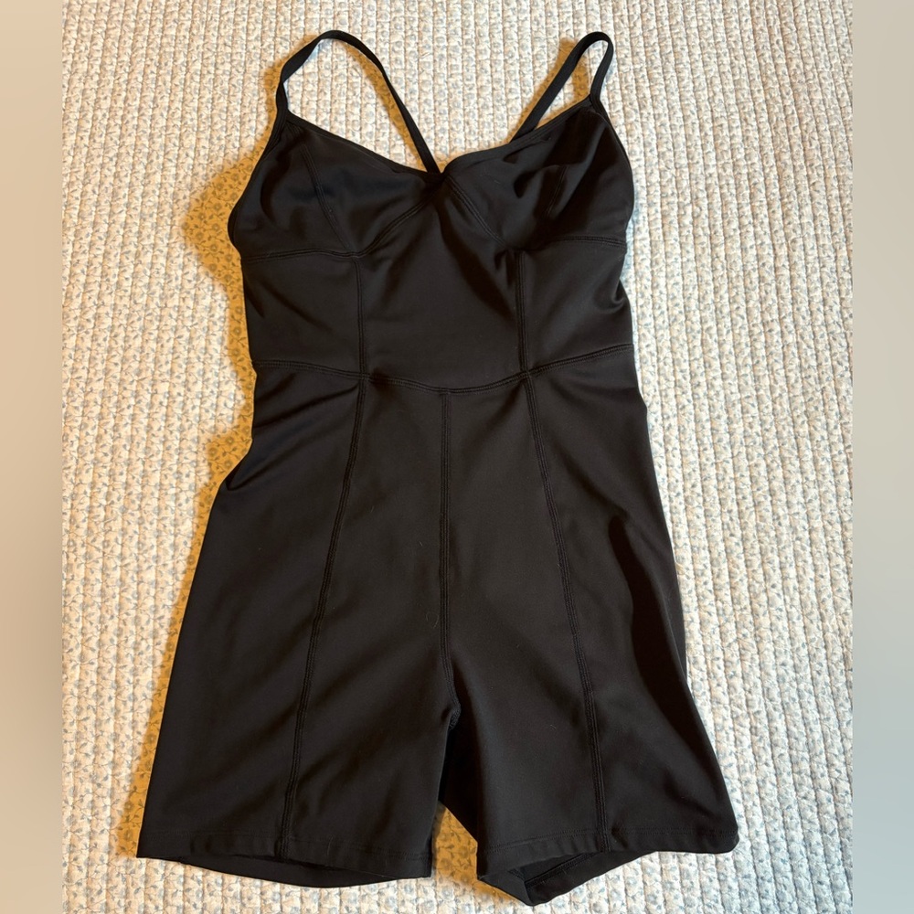 L Space Activewear Black Romper